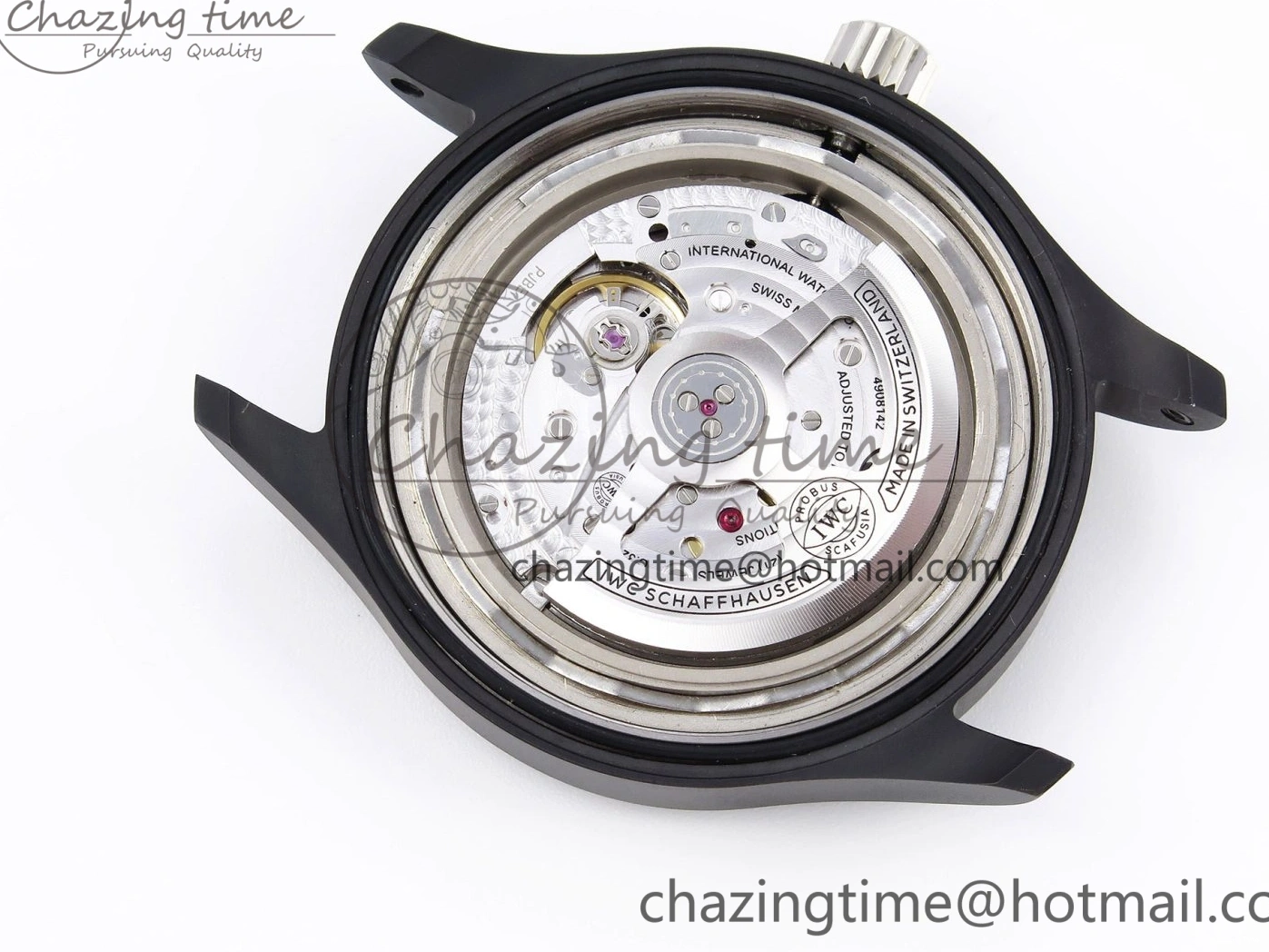 MIROTIME 0519 Mark XVIII Top Gun “SFTI” Black Ceramic IW324712 ZF 1:1 Best Edition on Green Nylon Strap A Tailored 7025